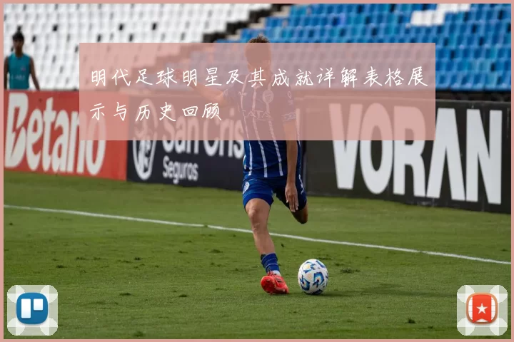 明代足球明星及其成就详解表格展示与历史回顾